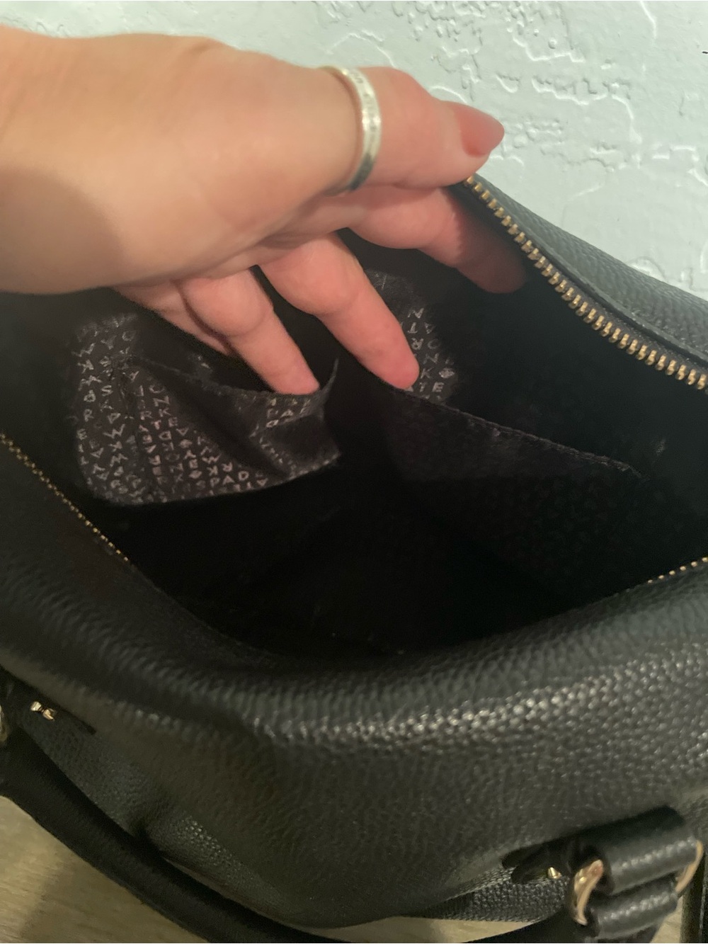 kate spade Black Pebbled Leather Convertible Crossbody Bag - Picture 3 of 9